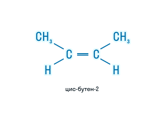 Молекула цис-бутена-2